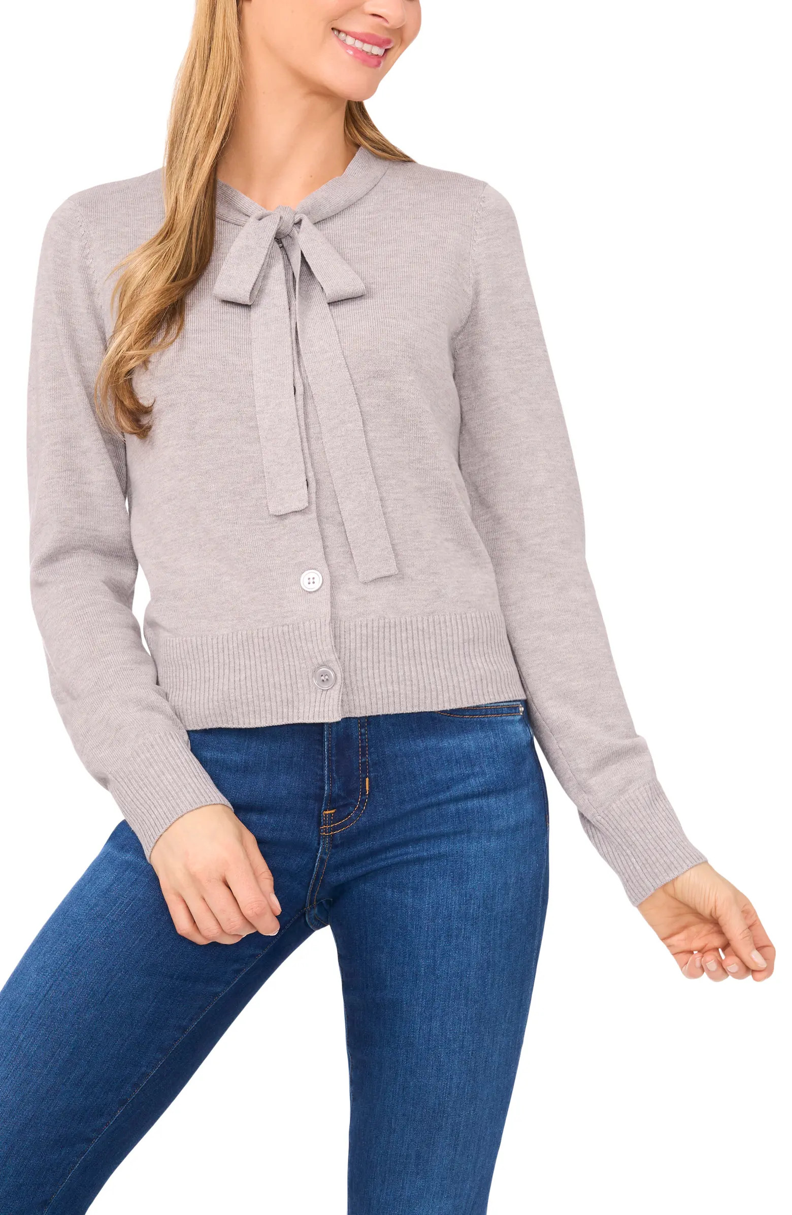 Tie Neck Cardigan | Nordstrom
