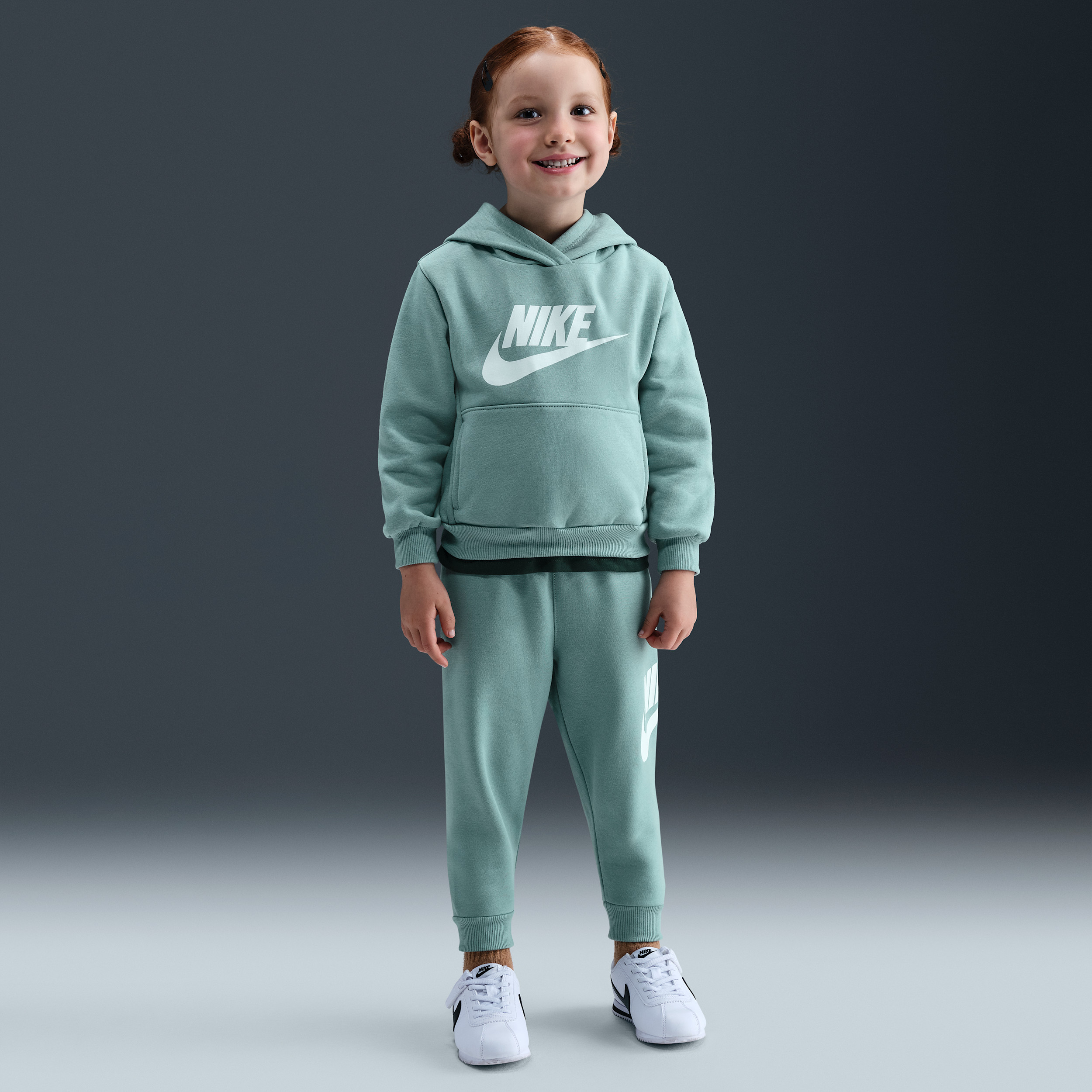 Nike Sportswear Club Fleece Toddler Hoodie Set in Green | 76L135-E4J | Nike (US)