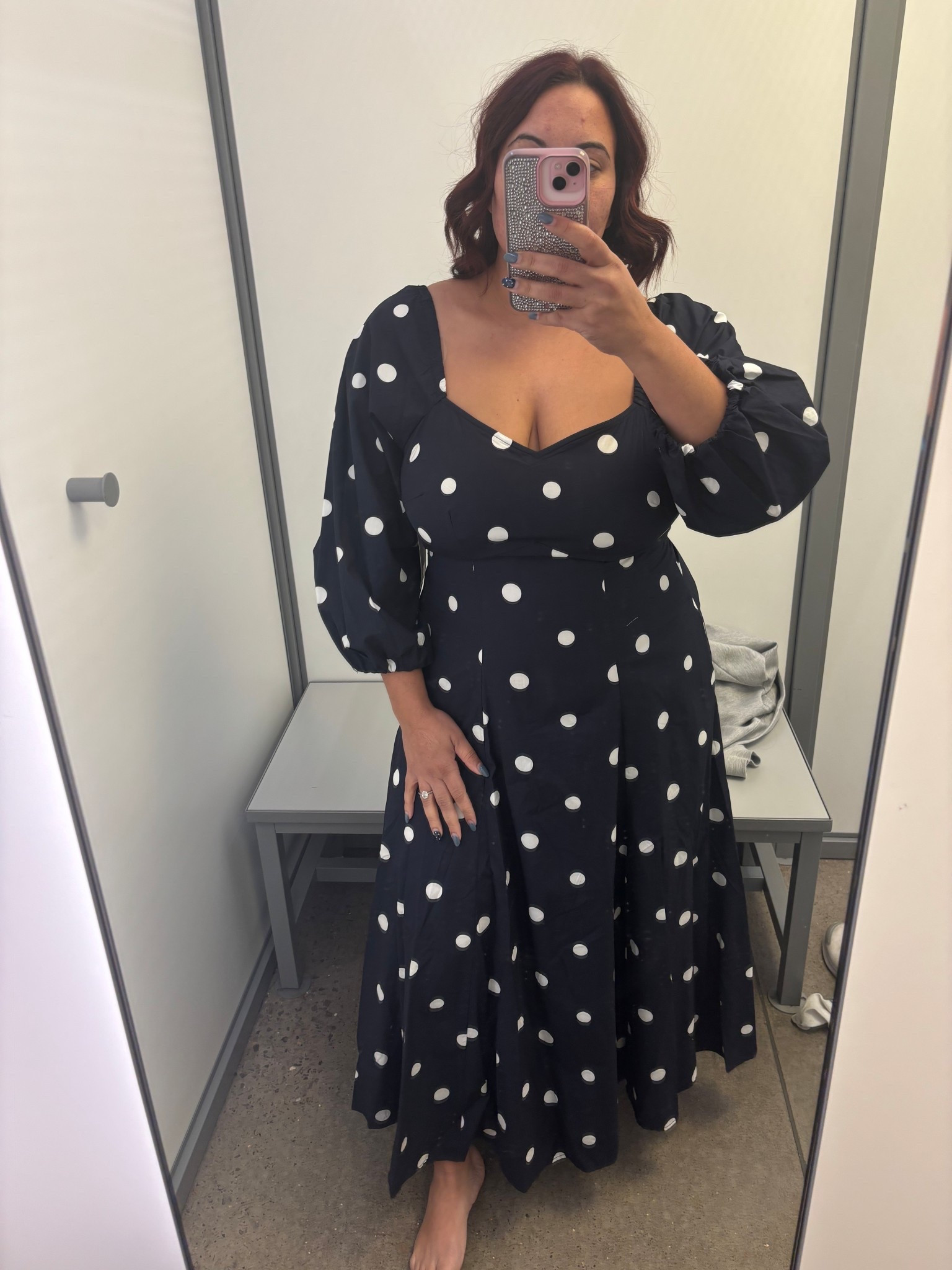 The cutest date night piece of Sunday morning dress. 
Cost is $34 

Wearing a xl could have sized down. Love the fabric and that it has pockets 

#LTKMidsize #LTKFindsUnder50 #LTKOver40