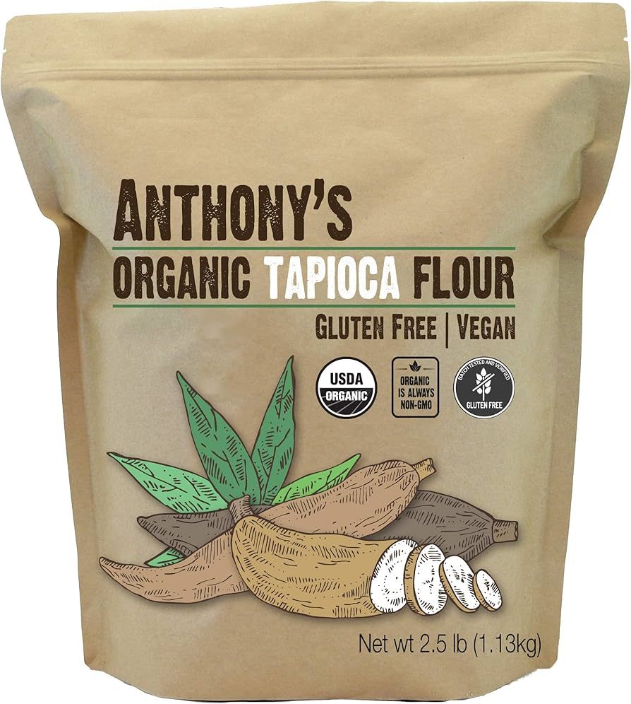 Anthony's Organic Tapioca Flour Starch, 2.5 lb, Gluten Free & Non GMO | Amazon (US)