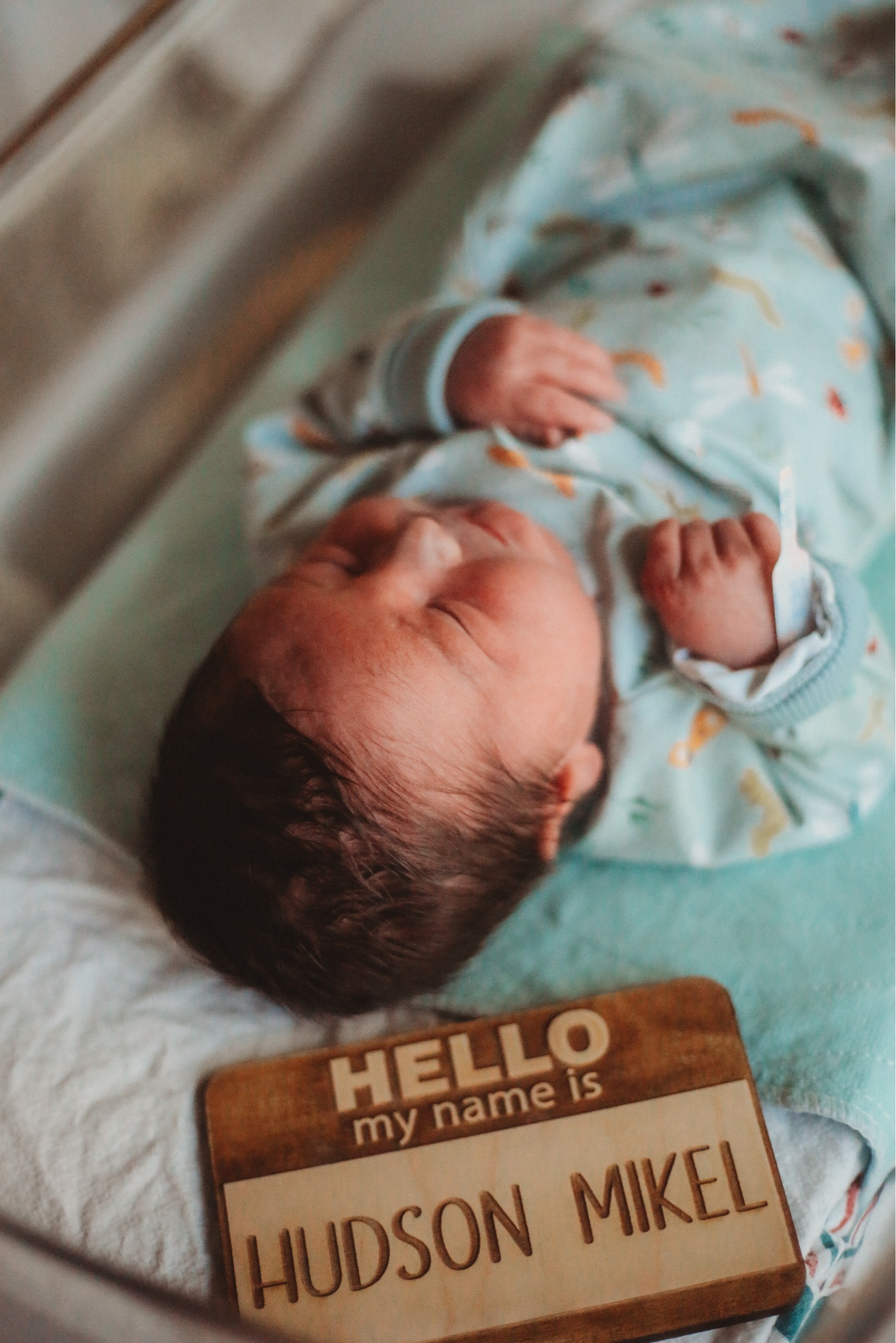 "Hello my name is” newborn baby sign 

#LTKFamily #LTKBaby #LTKFindsUnder50