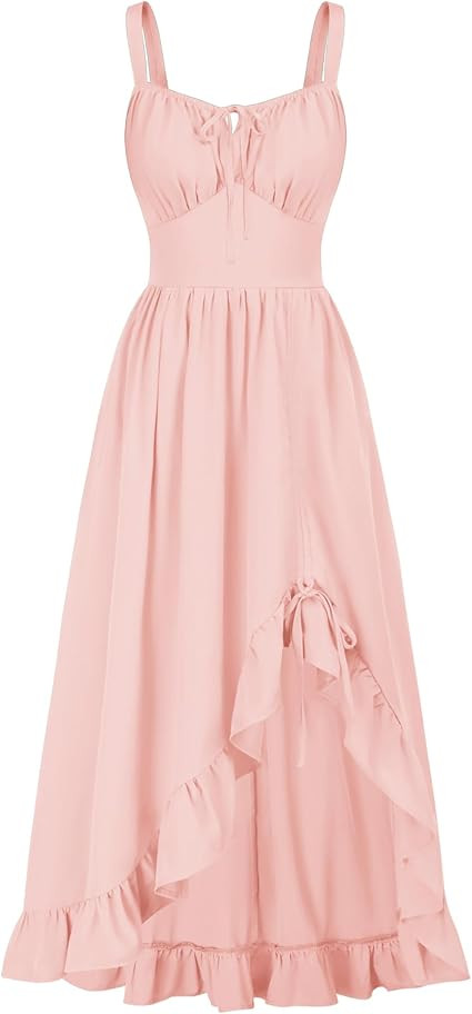 Scarlet Darkness Women Renaissance Corset Dress Flowy Milkmaid Sundress | Summer Sleeveless Midi ... | Amazon (US)