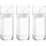 Ufoabyy 6 Inches Tall (15 cm) Clear Glass Cylinder vases,Pack of 12 Centerpiece Flower Vase,Float... | Amazon (US)