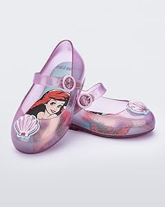 mini melissa Girl's Sweet Love + Disney Princess Mary Jane Jelly Flat for Toddlers & Babies - Jel... | Amazon (US)