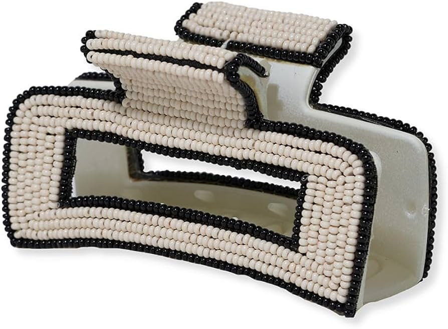 INK+ALLOY Beaded Hair Clips, Lola Large Statement Boho Cute Claw Clips for Women, Secure Hold for... | Amazon (US)