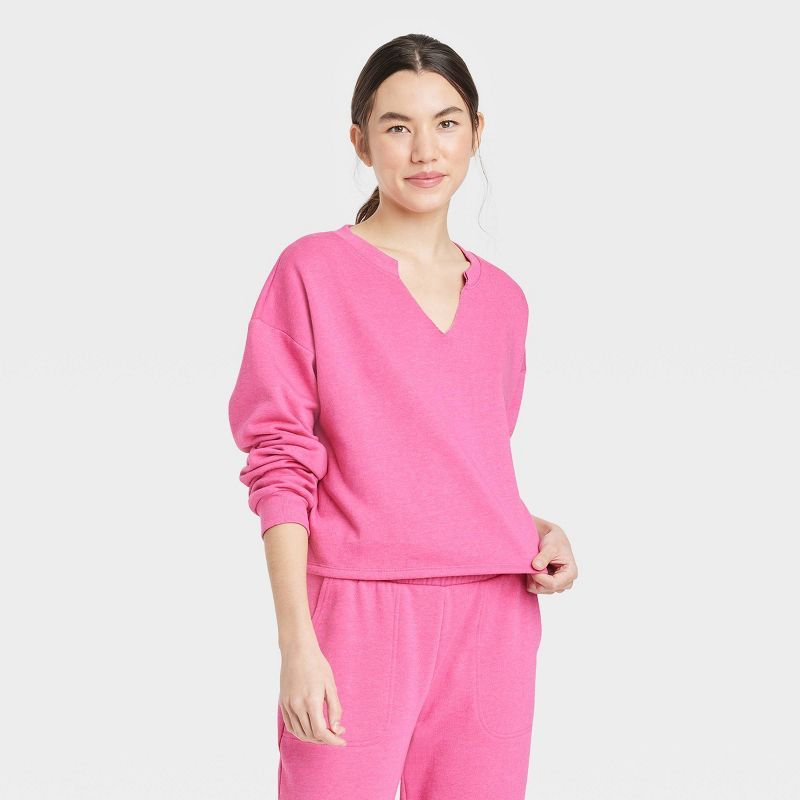 Women's Fleece Lounge Sweatshirt - Colsie™ | Target