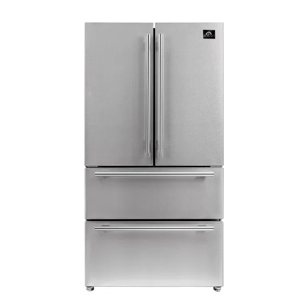 Forno 36" Counter Depth French Door 19.3 cu. ft. Refrigerator | Wayfair North America