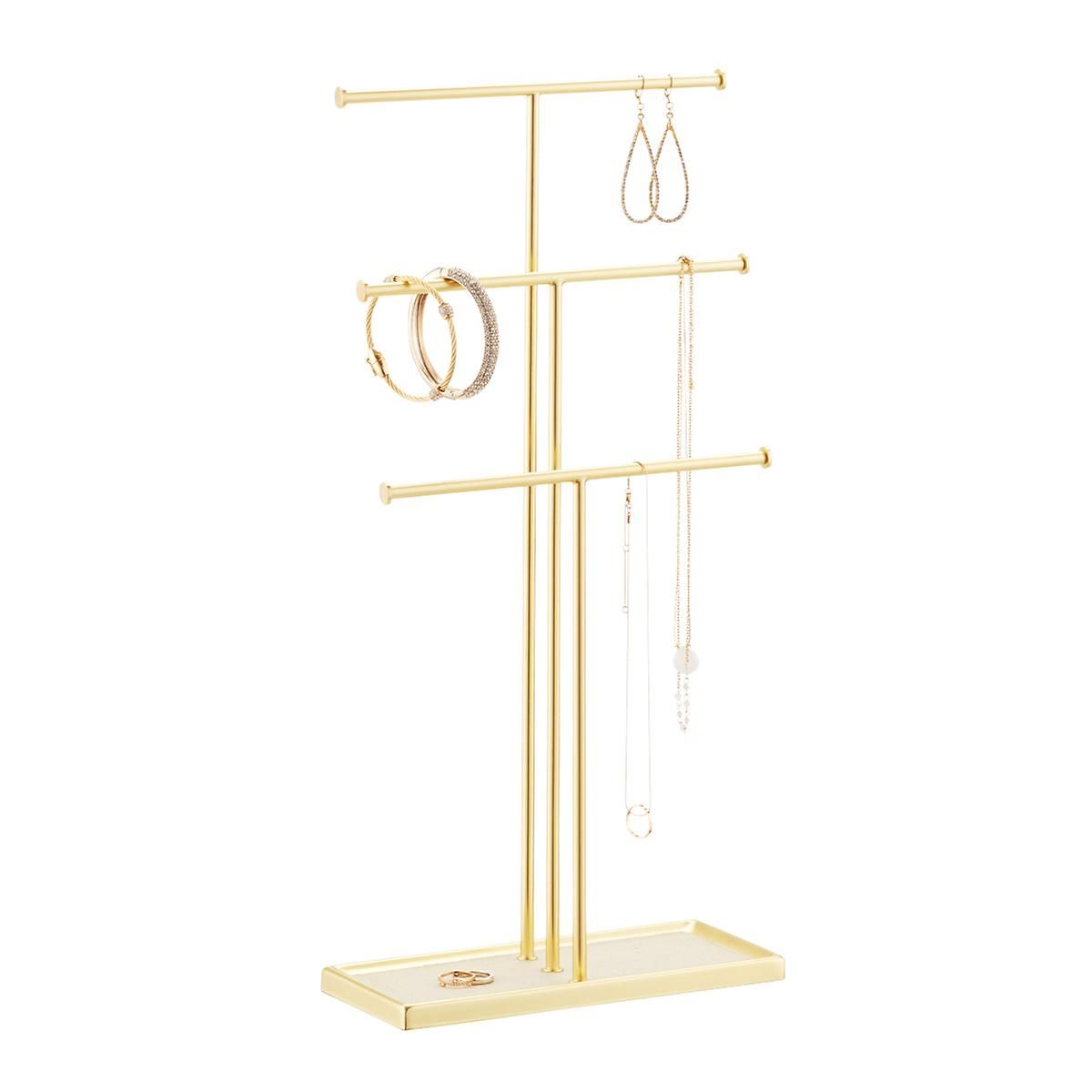 Umbra Gold Tribeca Necklace Stand | The Container Store