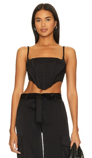 Samara Corset Top in Black | Revolve Clothing (Global)