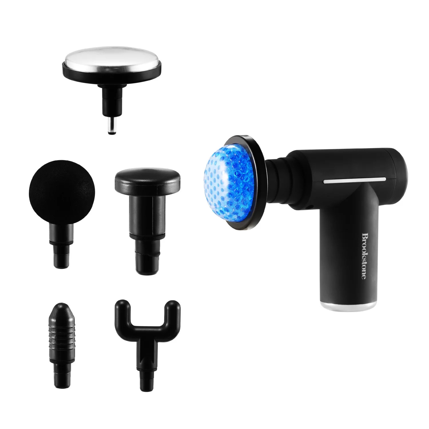 Brookstone Cordless Hot and Cold Percussion Deep Tissue Massager Gun, 6 Intensity Levels | Walmart (US)