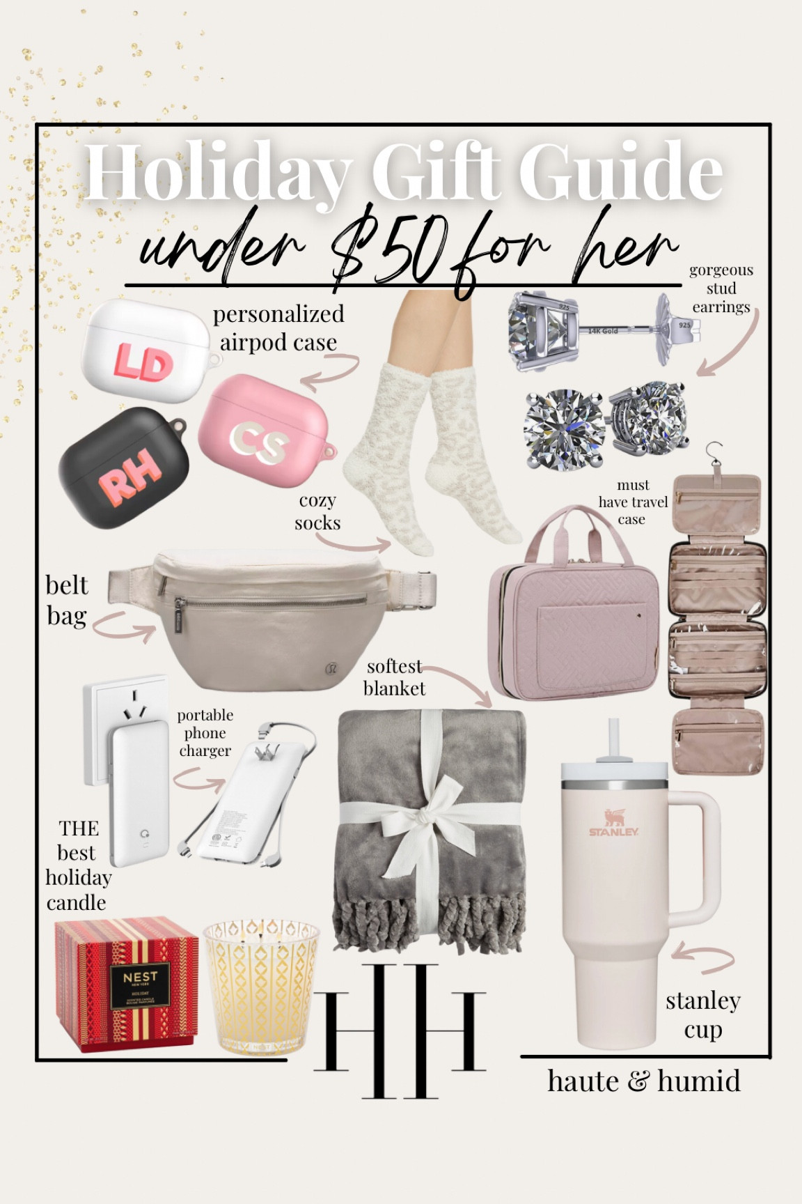 Gift guide for her under $50
Christmas gift guide for her 
Holiday gift guide for women 
Gift for sister-in-law 
Gift for sister 
Gift for friends 
Gift for girlfriends

#LTKsalealert #LTKfindsunder50 #LTKGiftGuide