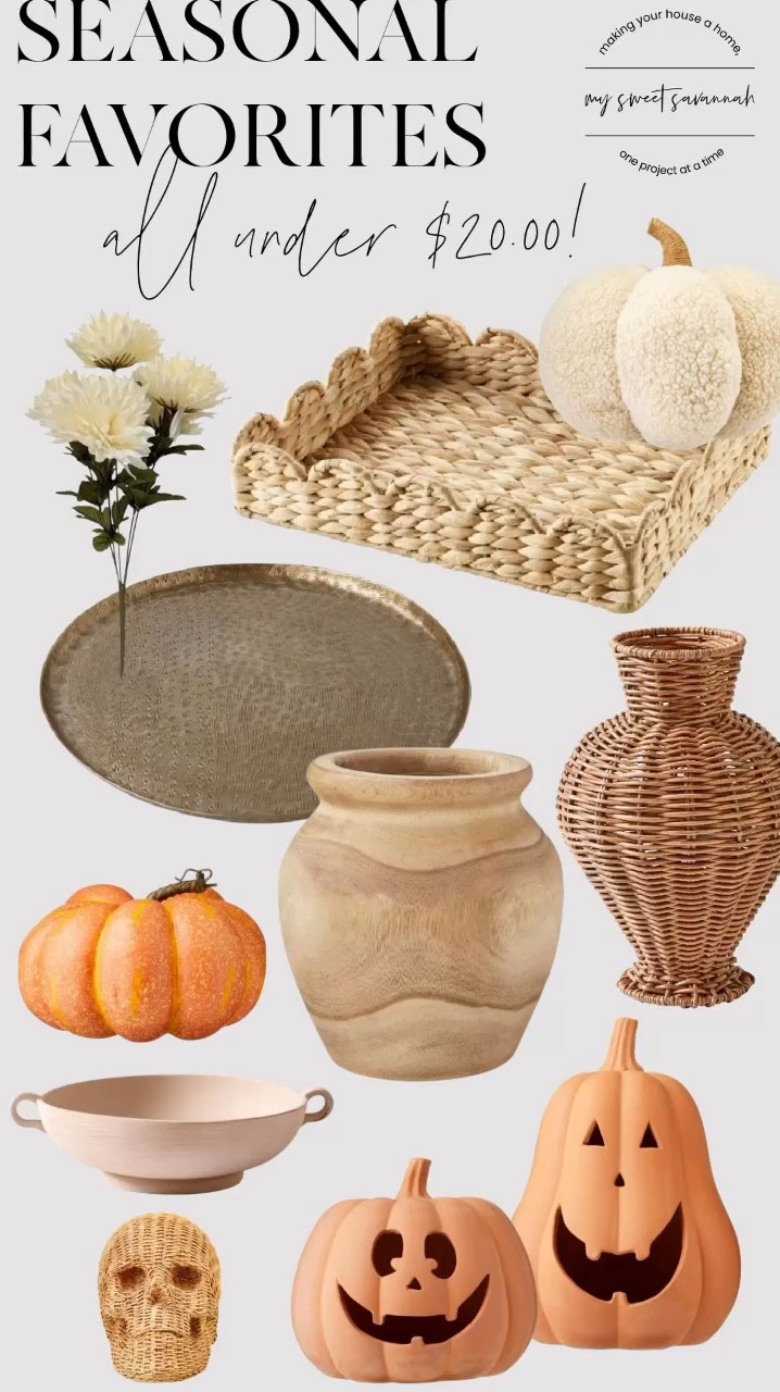 These 10 fall and Halloween decor finds from Walmart are all under $20 and perfect for adding a festive touch to your home! 🍂🎃 Shop my top picks for cozy autumn vibes and spooky season essentials without breaking the bank. #WalmartFinds #FallDecor #HalloweenDecor #Under20 #LTKHome

#LTKFindsUnder50 #LTKHome #LTKSeasonal