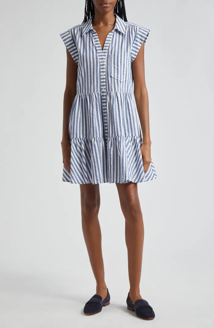 Trisha Stripe Cotton Shirtdress | Nordstrom
