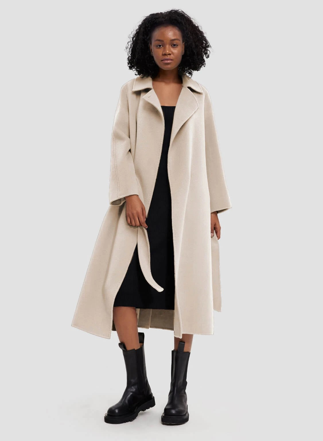 Single-Breasted 100% Wool Tailored Coat | Gentle Herd