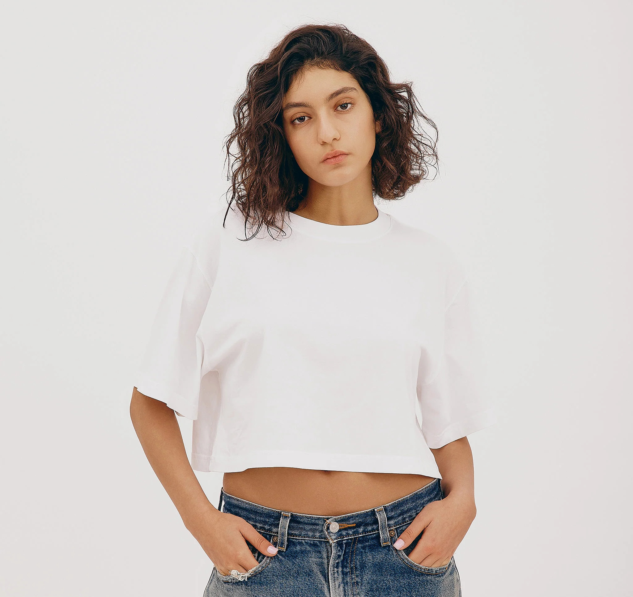 True Boxy Crop Tee | Organic Basics