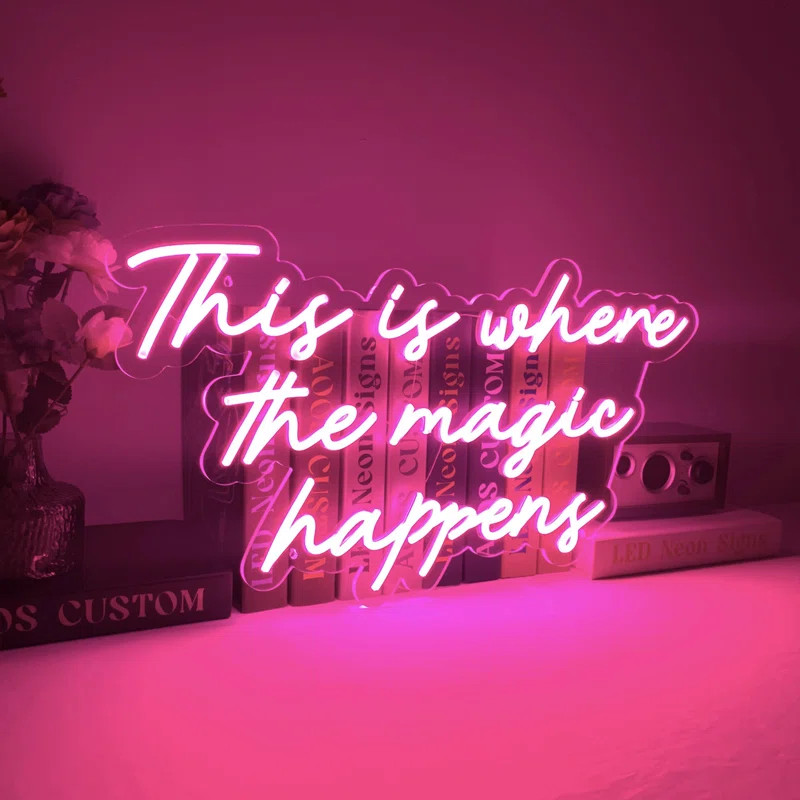This Is Where the Magic Happens 24" Neon Sign | Wayfair North America