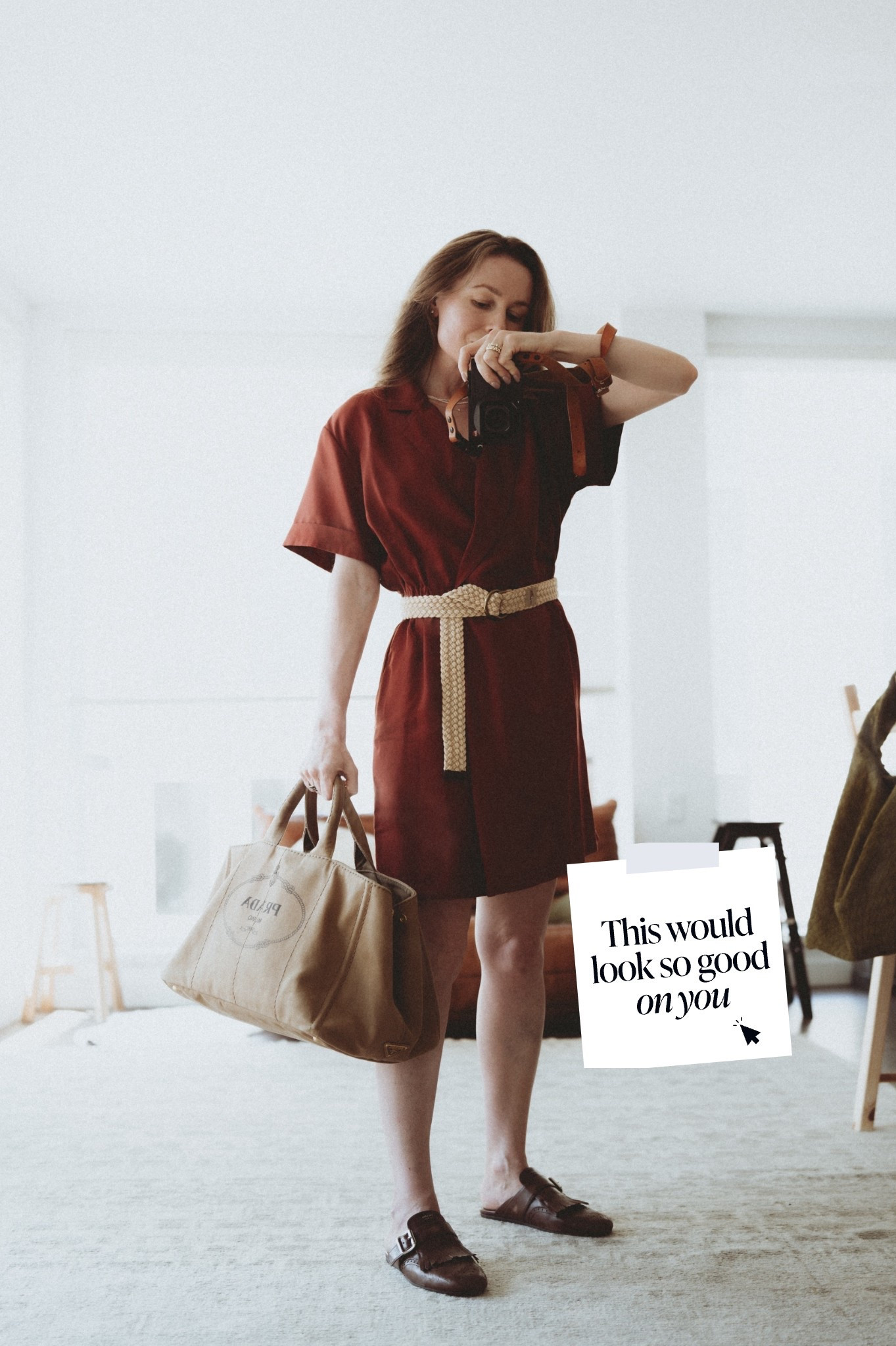 Short dress + rope belt + canvas bag + mules: for whenever you’re not sure about the weather. 

#LTKStyleTip #LTKSeasonal #LTKWorkwear