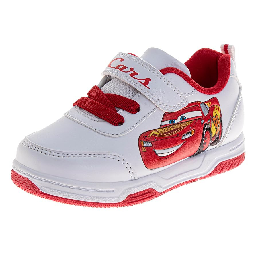 Josmo Kids Cars Shoes Boys Lightning McQueen Sneakers - Lightweight Breathable Athletic Shoe (Siz... | Amazon (US)