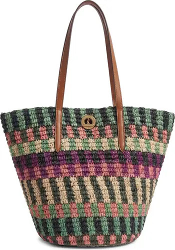 Stripe Raffia Tote | Nordstrom