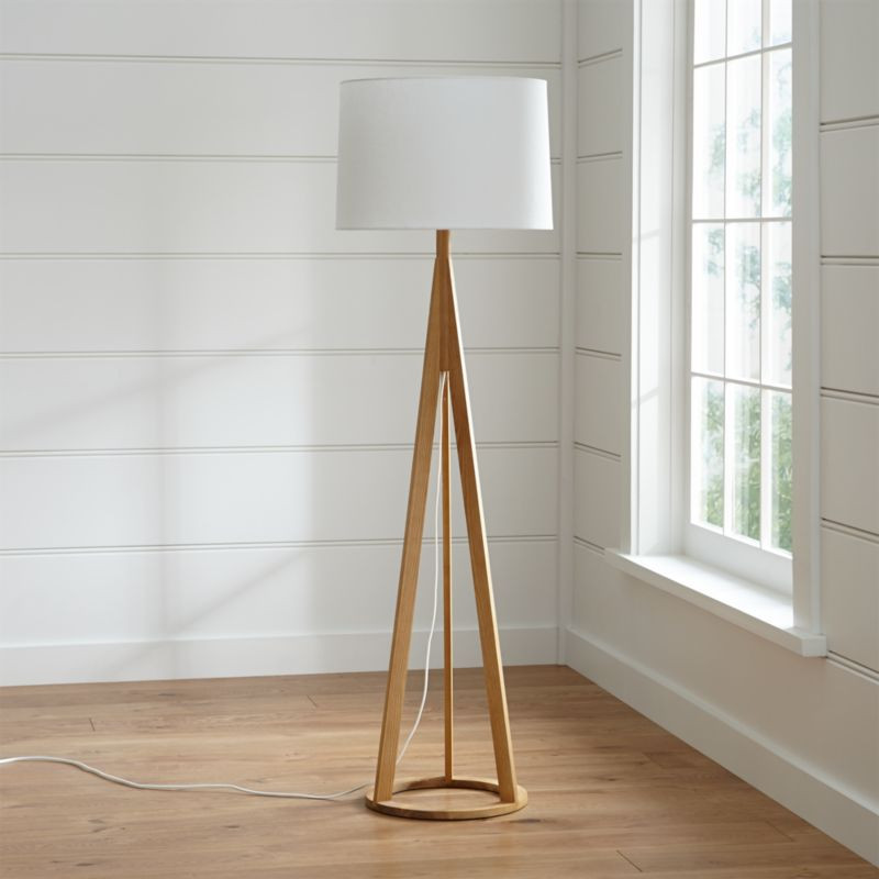 Jackson Natural Tripod Floor Lamp + Reviews | Crate and Barrel | Crate & Barrel