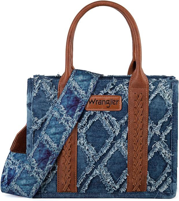Wrangler Tote Bag for Women Purses Aztec Handbags Western Purses Boho Shoulder Bag ZSY-FBA2-WG220... | Amazon (US)