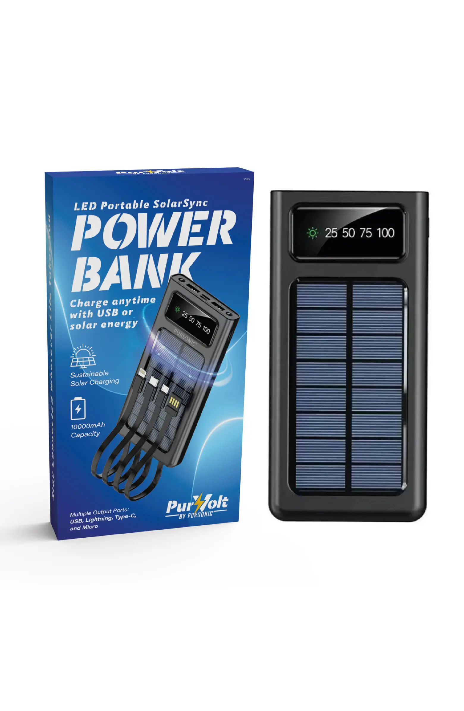 PURSONIC LED Portable Solarsync Power Bank | Nordstrom | Nordstrom