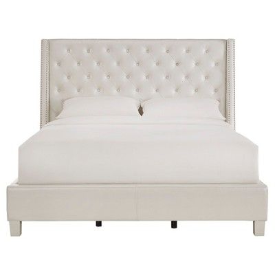 Rosalyn Crystal Tufted Wingback Bed - Inspire Q® | Target