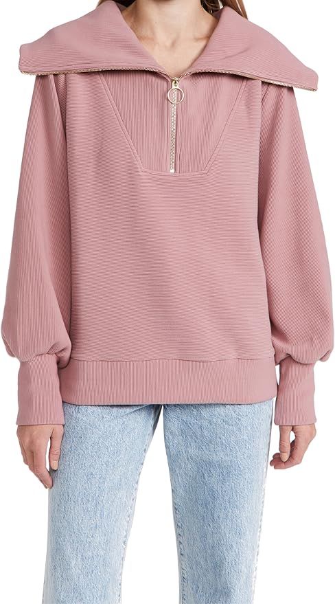 Amazon.com: Varley Women's Vine Half Zip Sweatshirt, Nostalgia Rose, Pink, S : Clothing, Shoes & ... | Amazon (US)