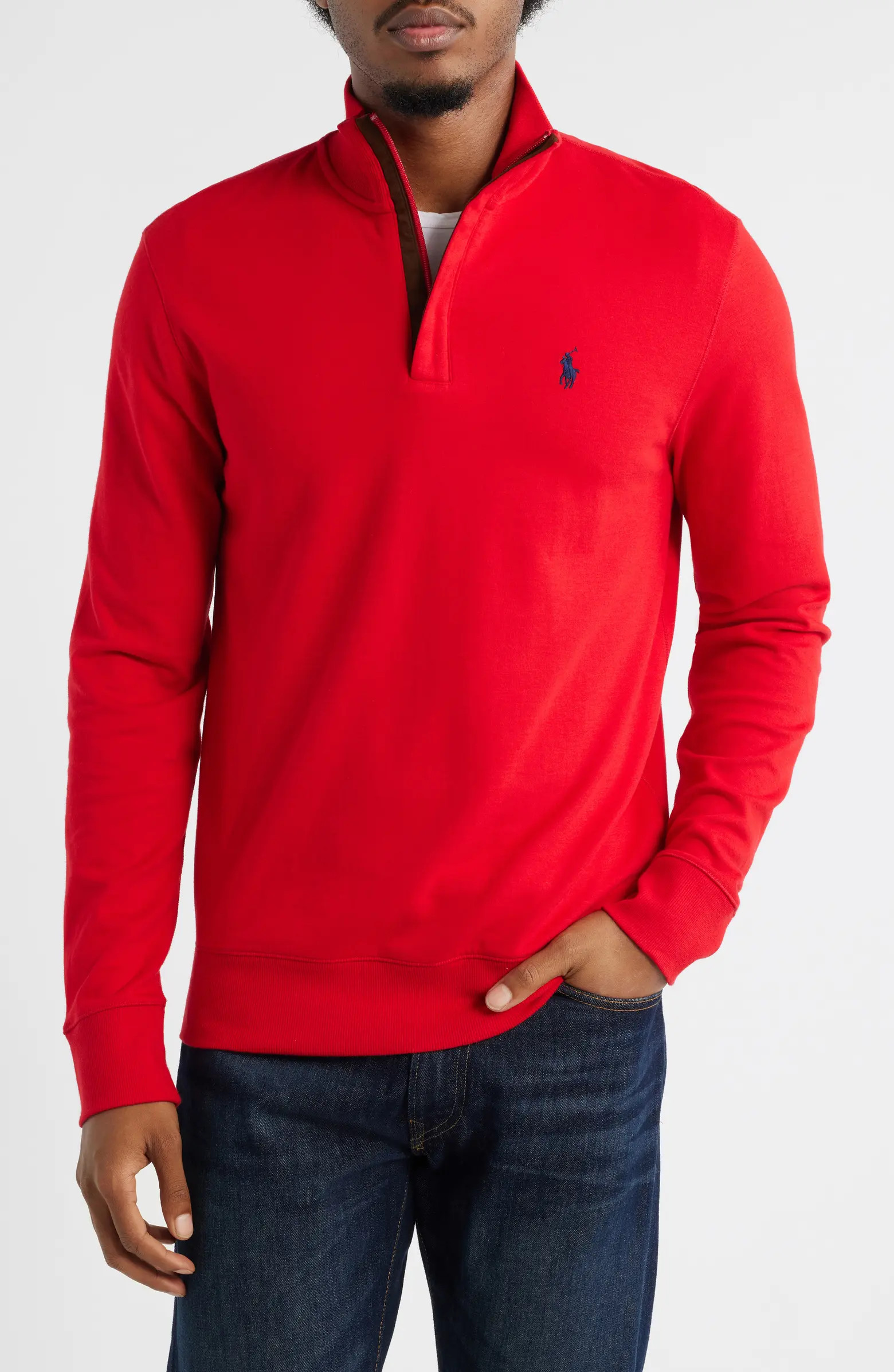 Cotton Blend Quarter Zip Pullover | Nordstrom