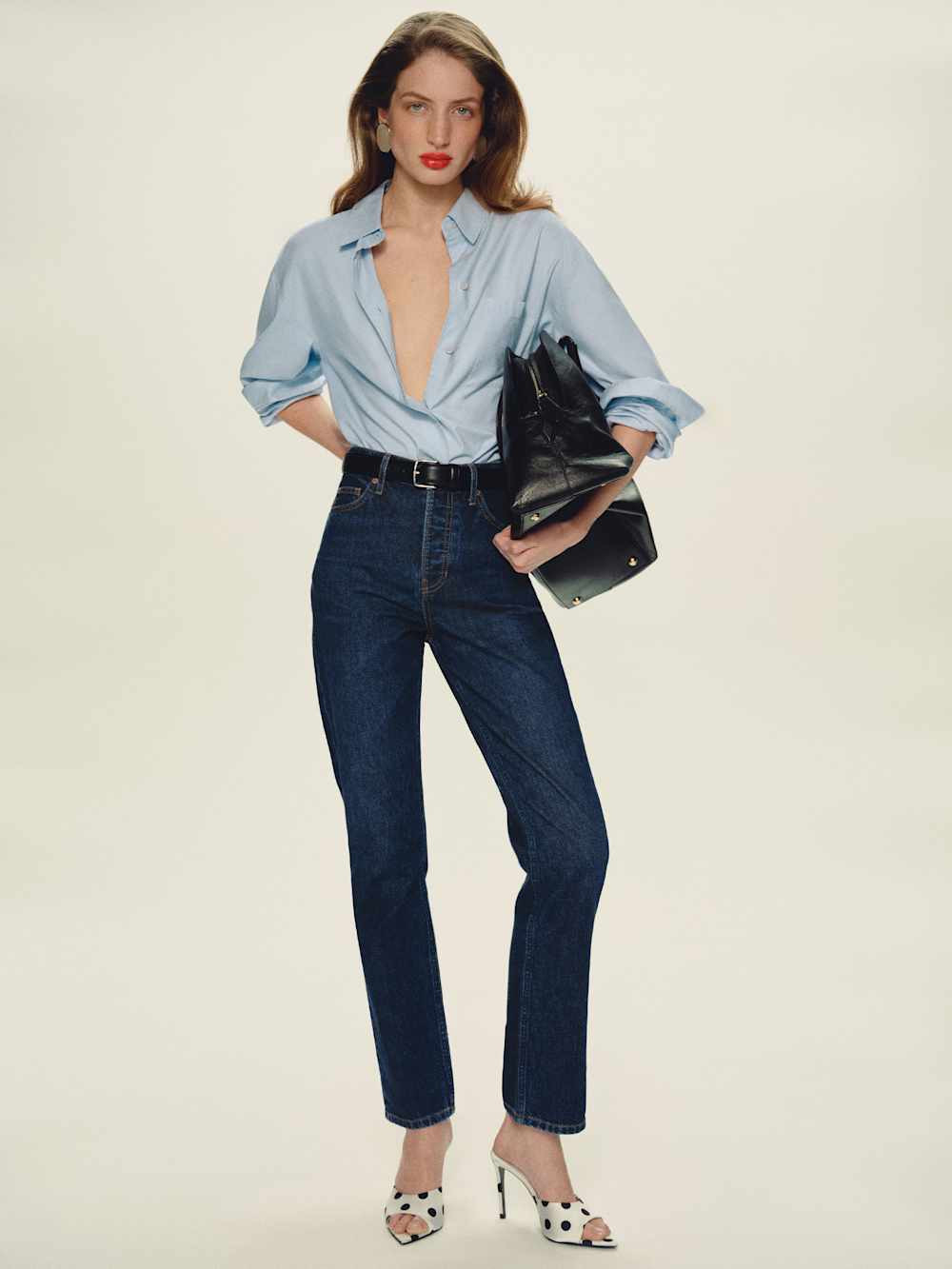 Cynthia High Rise Straight Jeans | Reformation (Global)