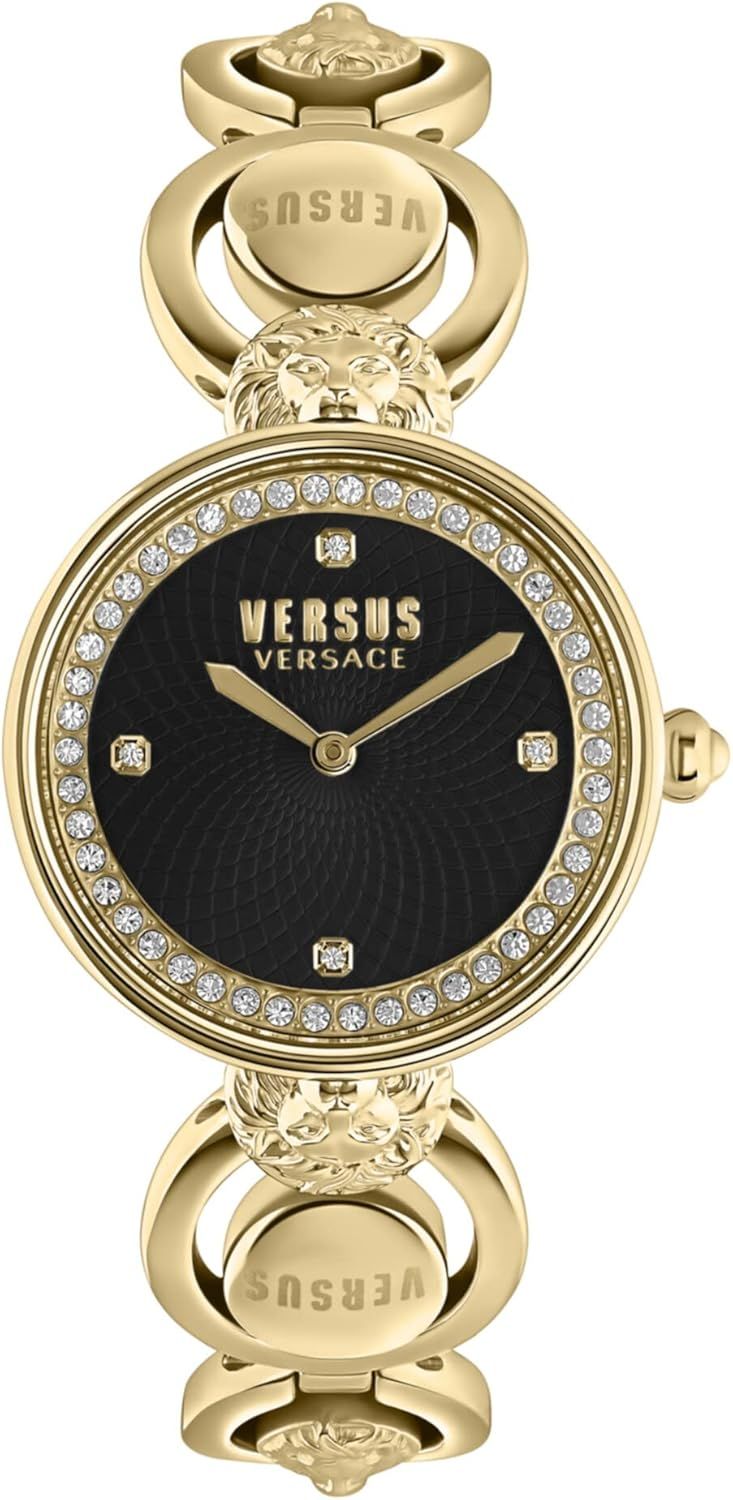 Versus Versace Victoria Harbour Collection Women's Watch Jewelry Featuring Silver Guilloché Dial... | Amazon (US)