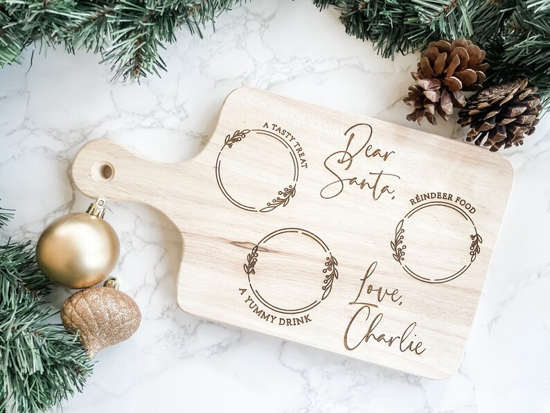 Santa Cutting Board, Santa Tray, Santa Cookie Tray, Santa Treat Board, Santa Cookie Board, Christ... | Etsy (US)