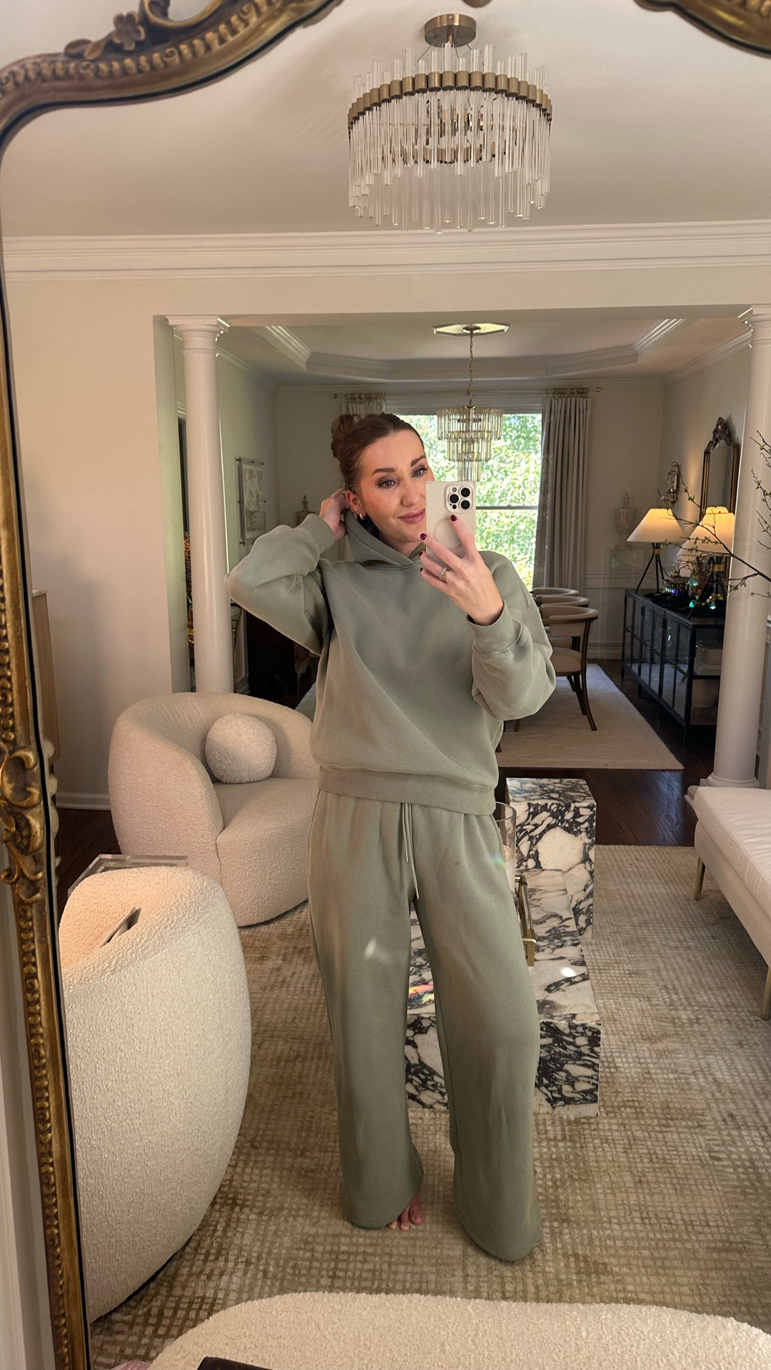 The best matching set ever…. Buttery soft and the best fit 
Medium in both 
Sweatpants sweatshirt sweatsuit 

#LTKSaleAlert #LTKootd #LTKCyberWeek