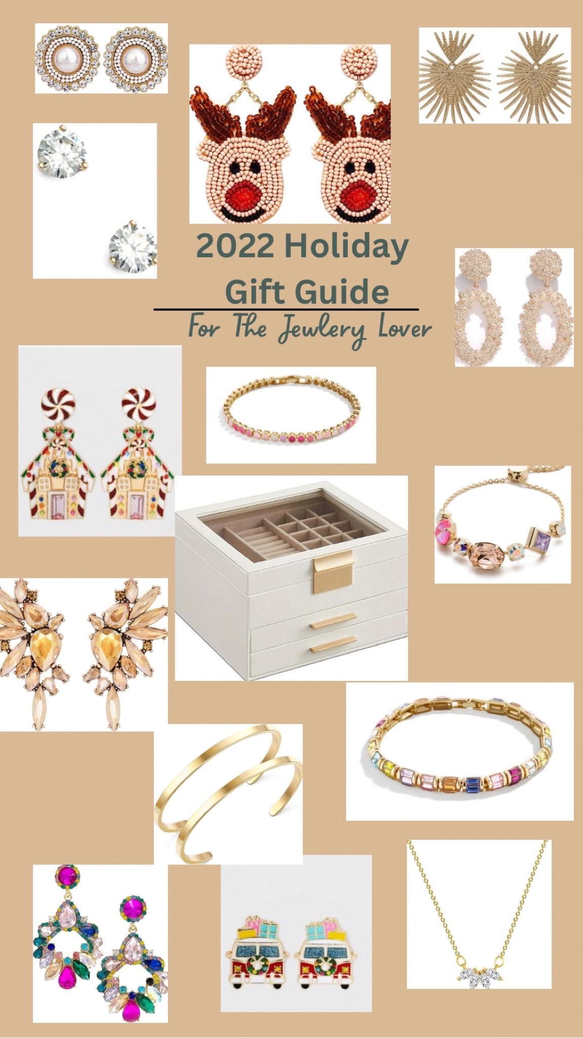 #LTKGIFTGUIDE for the Jewlery lover 💕 this includes simple earrings, statement earrings and even holiday earrings 

