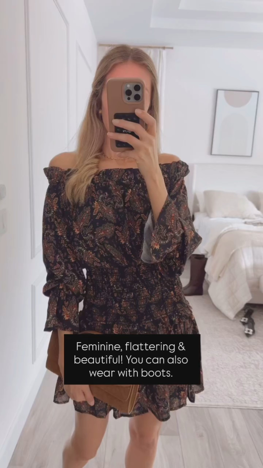 Adorable & feminine dress 
Runs tts, wearing a size small 
Goes great with boots too 





#LTKU #LTKootd #LTKSeasonal