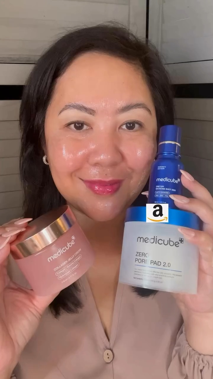 Amazon Prime Day is back!🤩 Don’t miss this chance to save up to 70% off of these Medicube Products.✨💫🌟

I’m sharing here some of their products that I have been incorporating in my routine.🥰

I tell you, these products work effectively to minimize the size of my pores, brighten and make my skin radiant!  I highly recommend them. 👏

🩵MEDICUBE ZERO PORE PADS 
This exfoliates and refines Pores.  Perfect for those concerned about enlarged pores, seeking smoother skin, battling greasy skin from excess sebum, or troubled by blackheads and whiteheads.

💙MEDICUBE ONE DAY EXOSOME SHOT 2000
This is viral on TikTok for a reason. It will transform skin.  Featuring a micro-sized, needle-shaped design and enriched with 15M patented Exosome shots for precise treatment, this booster delivers active ingredients directly to your pores to tackle various skin issues.  This is better than any other I’ve tried. 

🖌️MEDICUBE JELLY BRUSH 
Applies masks evenly and tightly on the skin surface. Helps mask reach into all the nooks and crannies.

💗MEDICUBE COLLAGEN JELLY CREAM 
A transparent collagen jelly cream offering anti-aging benefits that enhance facial contours, promote firmness, and achieve a polished, glowing complexion effortlessly and radiantly just like a ‘Korean Glass Glow’ effect post-application. Dermatologist-tested, low-irritating, silicone-free, maintaining a pH of 5.69-7.69, and free from artificial color. It enhances the skin’s barrier function and boosts hydration for improved texture. 

I’m also loving these products, stay tuned for more reviews:
✔️Medicube Age-R Booster Pro | 6-in-1 Real Glass Glow Device
✔️MEDICUBE ONE DAY EXOSOME SHOT 7500 
✔️MEDICUBE COLLAGEN NIGHT WRAPPING MASK 
✔️MEDICUBE PDRN PINK PEPTIDE SERUM

Whether you’re restocking your favorite or trying something new, now is the time to save! 💸

Get ready to glow with the lowest prices at Amazon Prime Day! 🤩

Shop @medicube_global_official on my Amazon Storefront.  Link in my bio.  Hurry, it ends tomorrow! 
🔗https://www.amazon.com/shop/lifewithcarms

#medicube #medicubeambassador #primeday2024 #amazonfinds #amazonprimeday #beautymusthaves #primedaymusthave #kskincare #kbeauty

#LTKSaleAlert #LTKxPrimeDay #LTKBeauty