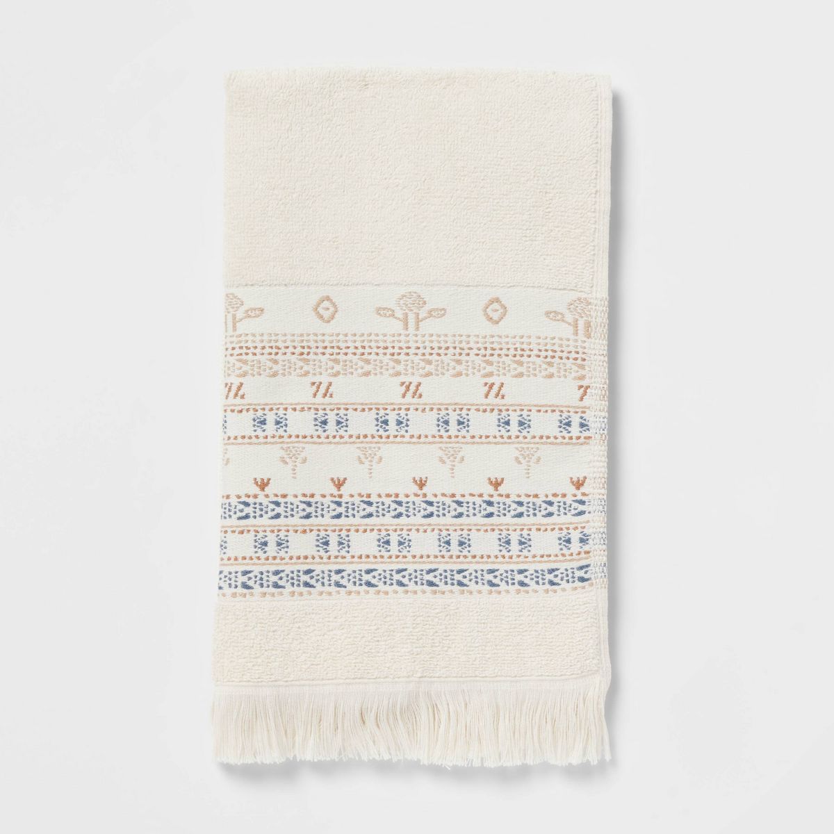 Harvest Embroidered Autumn Hand Towel Cream - Threshold™ | Target