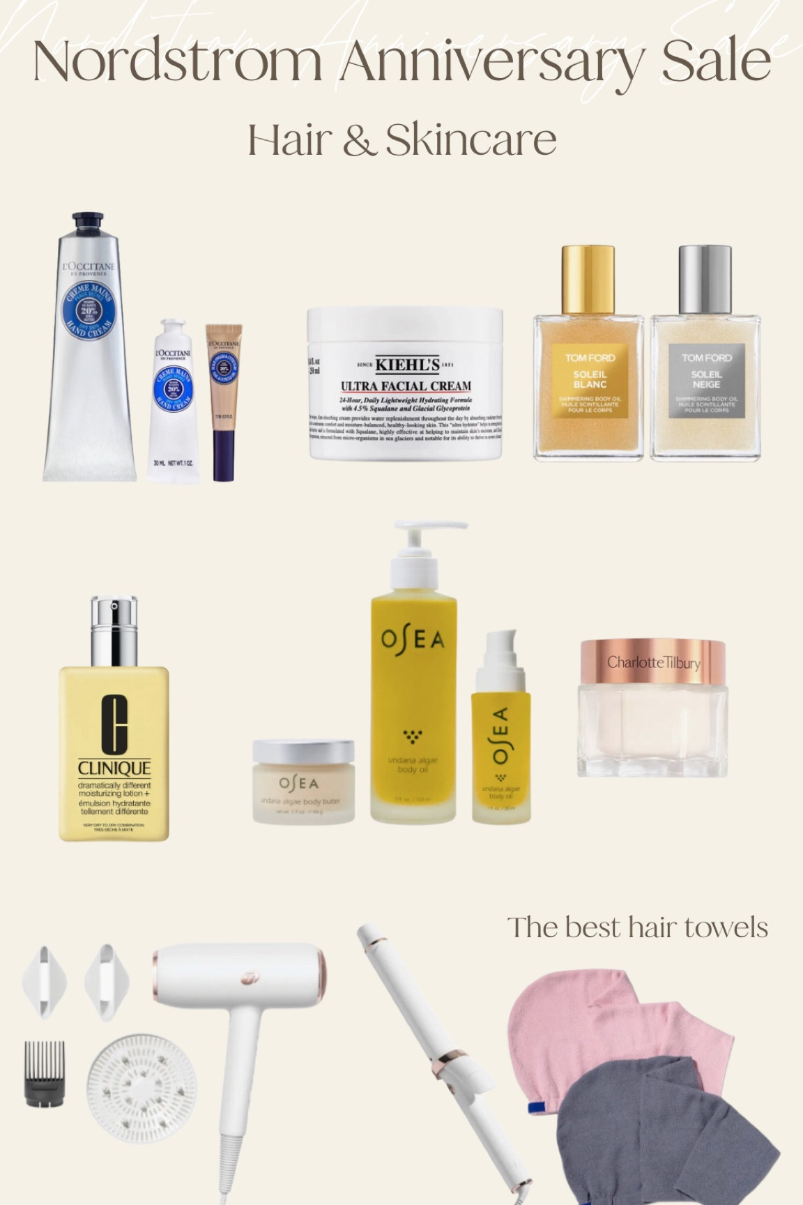 Nordstrom Anniversary Sale beauty finds! Skincare and haircare favorites! Perfect time to stock up for yourself or get gifts! 

#LTKBeauty #LTKxNSale #LTKSaleAlert