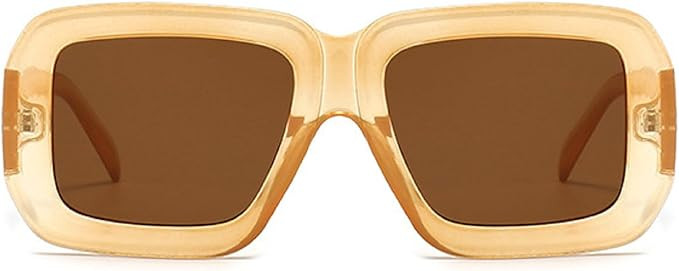 Square Sunglasses For Women Men Trendy Fashion Rectangle Sunglasses Uv Protection Retro Vintage W... | Amazon (US)