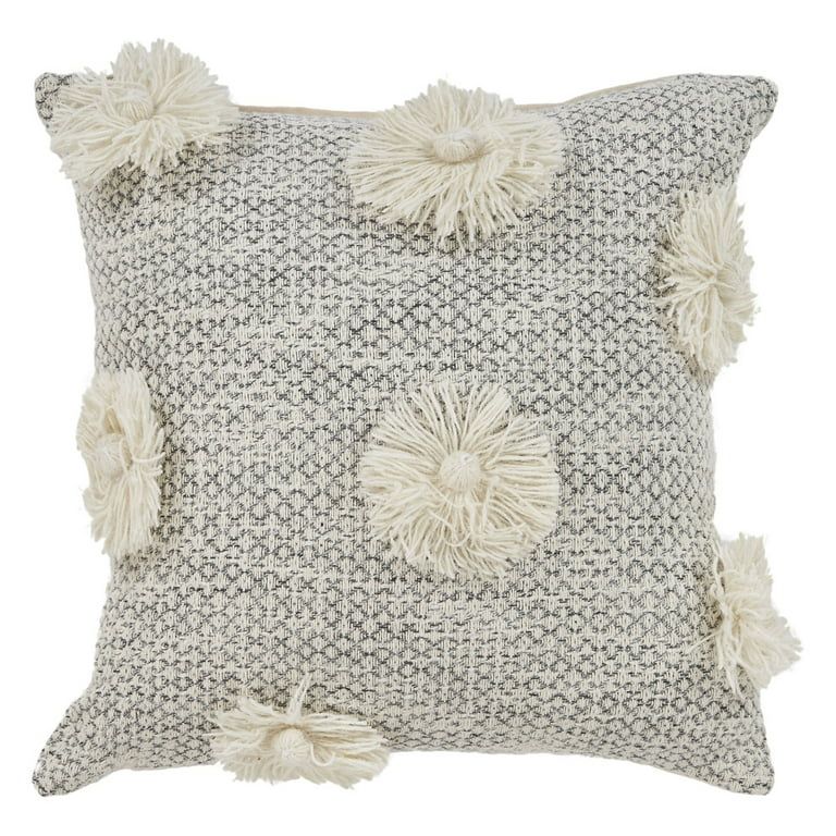 Ox Bay 18" x 5" Bohemian, Modern Farmhouse Nature Textured Cotton Throw Pillow , Textured, Zipped... | Walmart (US)