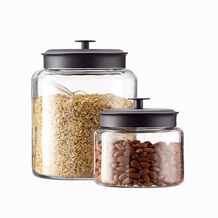 Anchor Hocking® 1.5 gal. Montana Jar w/ Black Matte Lid | The Container Store