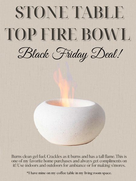TerraFlame Stone Fire Pit on SALE for Black Friday! Follow @hollyjoannew for style and home finds!! Xx

Black Friday Deals | Cyber Week | Tabletop Fire Bowl | Home Ambience | Luxury Home Finds | Wayfair Sale. #HollyJoAnneW 

#LTKsalealert #LTKCyberWeek #LTKhome