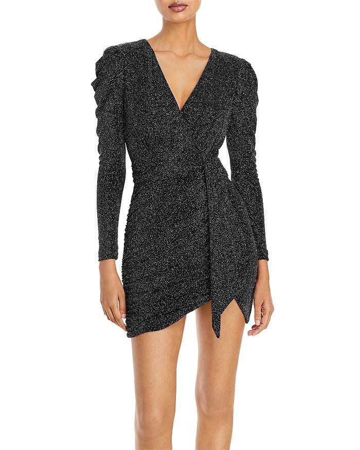 Metallic Faux Wrap Dress - 100% Exclusive | Bloomingdale's (US)