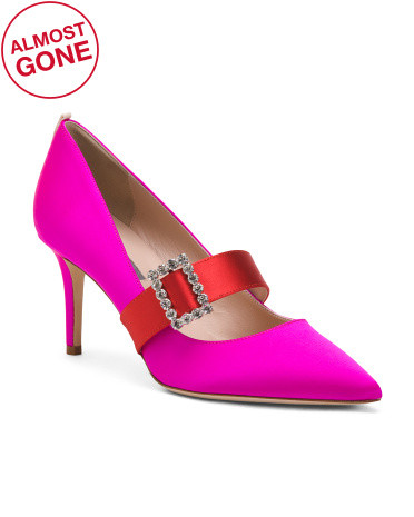 Made In Italy Highgate Embellished Buckle Heels | TJ Maxx