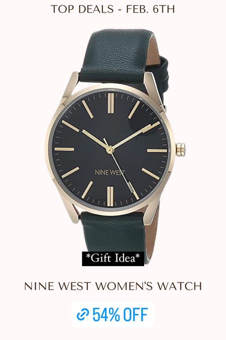 Price Alert 🚨 54% off this women’s strap watch. It is domed with a mineral crystal lens and has a green Sunday dial with gold-tone hands!

#LTKsalealert #LTKstyletip #LTKunder100