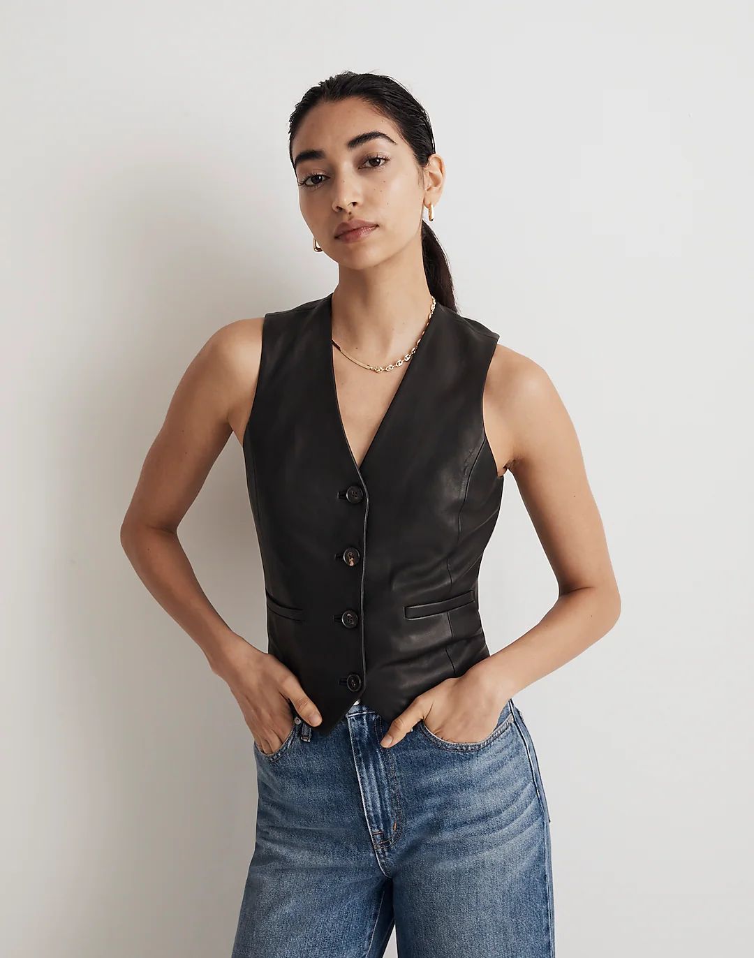 Leather Vest | Madewell