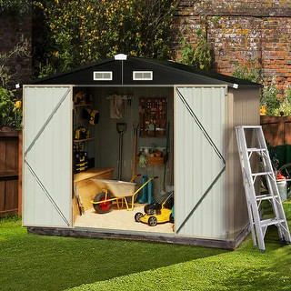 Patio 6' x 8' ft Storage Shed with Lockable Door - Bed Bath & Beyond - 39572195 | Bed Bath & Beyond
