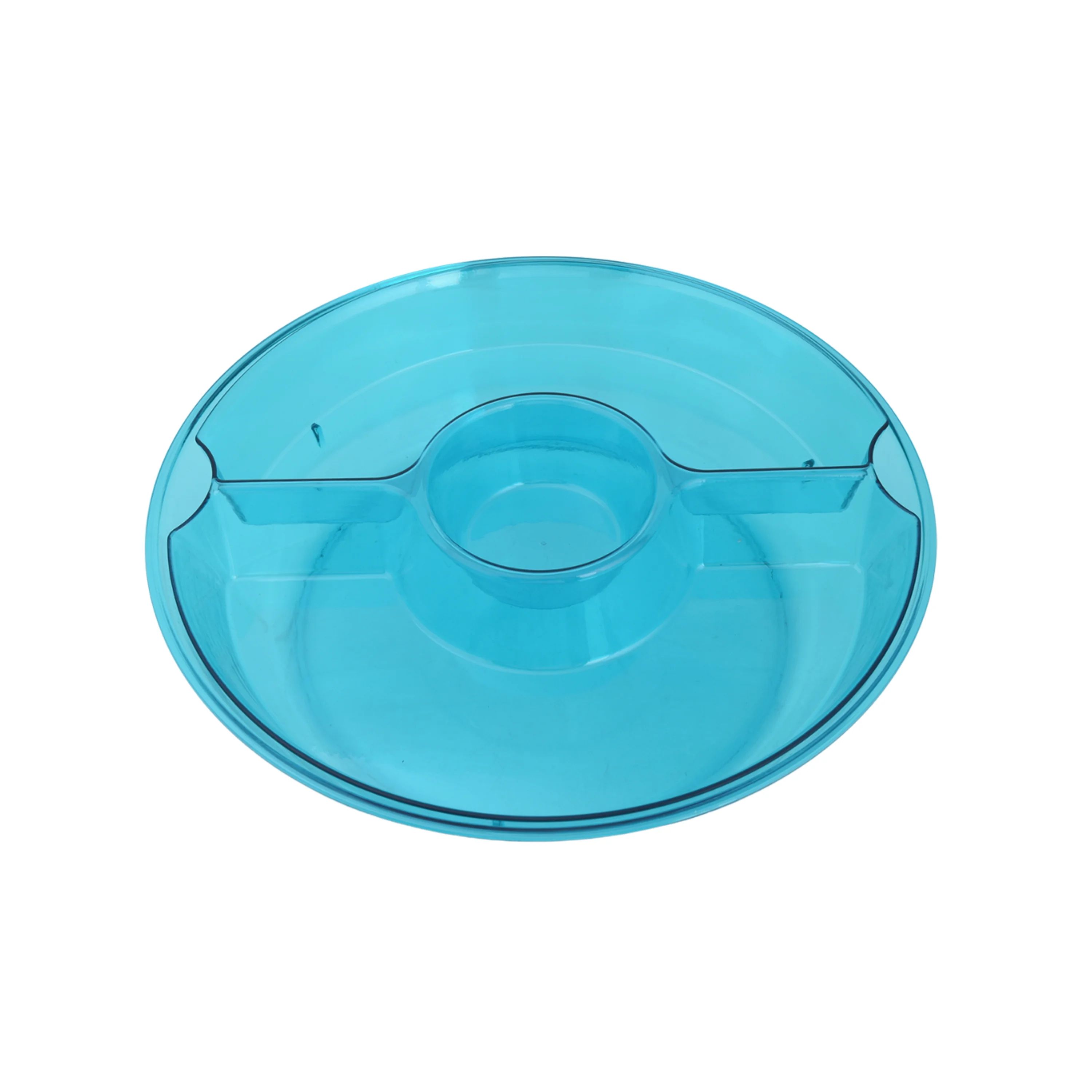 Mainstays Acrylic Appetizer On Ice Serving Tray with Lid, Blue | Walmart (US)