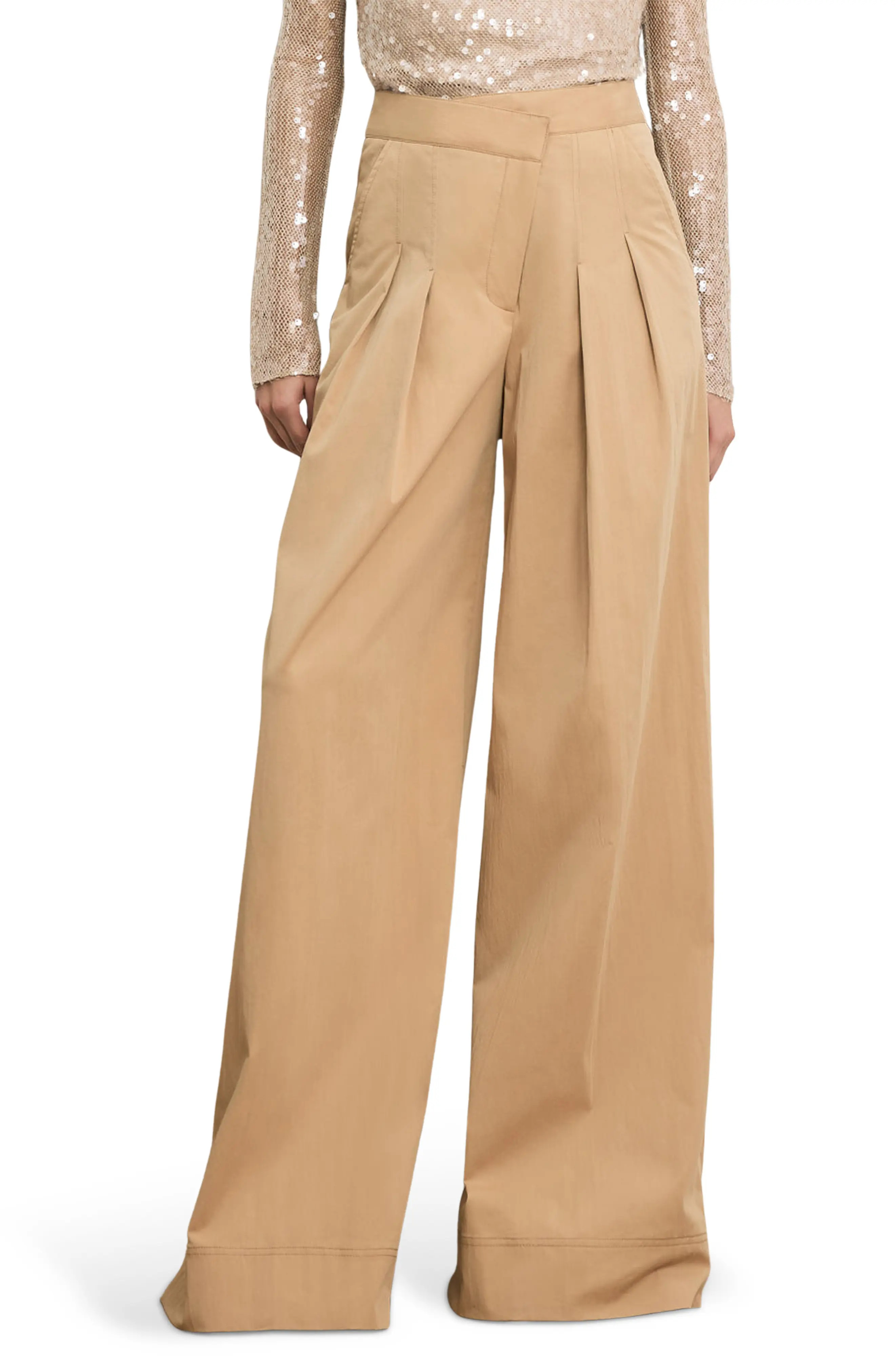 Veronica Beard Heron Pleated Wide Leg Pants (Women) | Nordstromrack | Nordstrom Rack