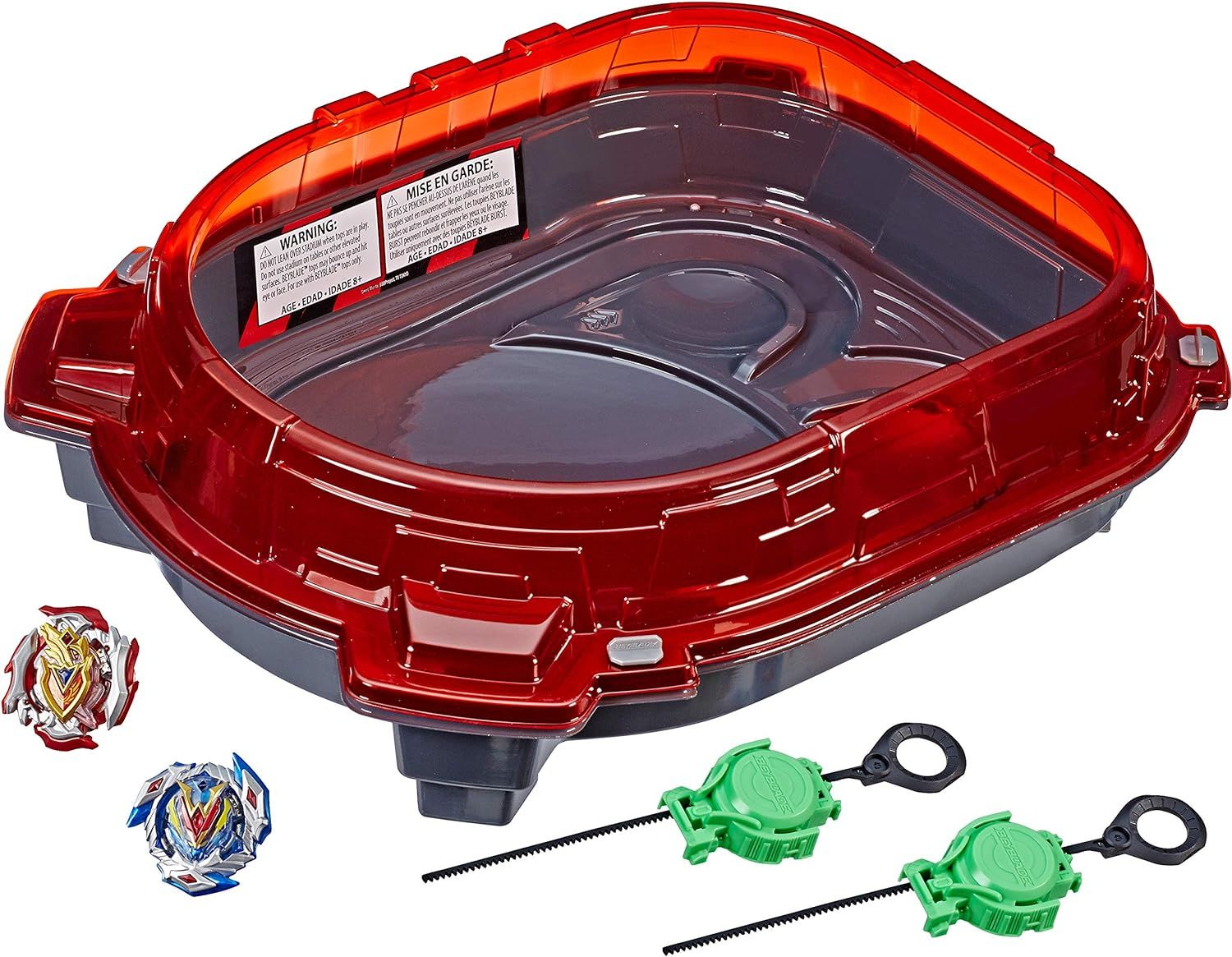 Beyblade Burst Turbo Slingshock Rail Rush Battle Set -- Complete Set with Beyblade Burst Beystadi... | Amazon (US)